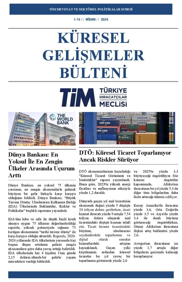 1-15 Nisan 2024 Bülteni 